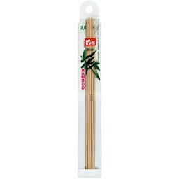 Egyenes, bambusz, zokni/harisnya kötőtű Prym - 2mm/15cm, 221200