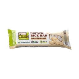Rice Up puffasztott barna rizsszelet fehércsokoládéval 18g