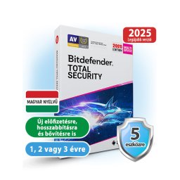 Bitdefender Total Security 5 eszközre, 1 évre