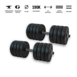 GazoFitness® Kézi Súlyzó 2_22 Kg (42Kg)