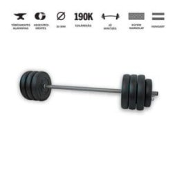 GazoFitness® Egyenes Rudas Súlyzó 37Kg