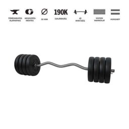 GazoFitness® Francia Rudas Súlyzó 43Kg