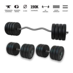 GazoFitness® Hardcore Szett Francia Rudas 74 Kg