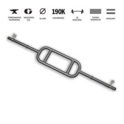 GazoFitness® Bicepsz-Tricepsz Rúd/ 4 markolatos/