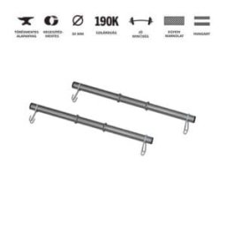 GazoFitness® Egykezes Súlyzórúd 55 cm (1 pár)