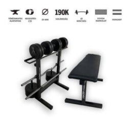 GazoFitness® Fix Edzőpad-Állvány-Hardcore Set 66kg