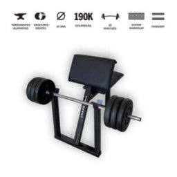 GazoFitness® Scott Pad + Egyenes rudas Súlyzó/Össz: 33 Kg/