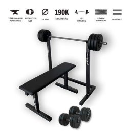 GazoFitness®Állvány + Pad + Hardcore Csomag /Össz 57 Kg /