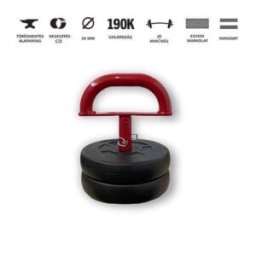 GazoFitness® Állítható Kettlebell 11,5 Kg/ LIMITÁLT PIROS/