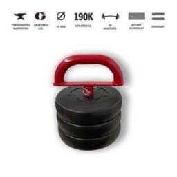 GazoFitness® Állítható Kettlebell 9 Kg/ LIMITÁLT PIROS/