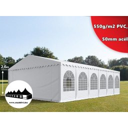 8x12m 2,6m oldalmagasságú Professional rendezvénysátor 550g/m2 PVC ()