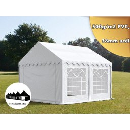 3x4m Prémium rendezvénysátor 500g/m2 PVC (500g/m2 PVC ponyva,)