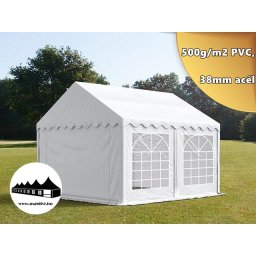 4x5m Prémium rendezvénysátor 500g/m2 PVC (500g/m2 PVC ponyva,)