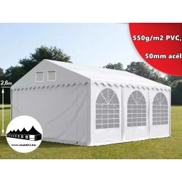 5x6m 2,6m oldalmagasságú Professional rendezvénysátor 550g/m2 PVC ()