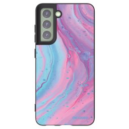 Fekete szilikon tok az alábbi mobiltelefonokra Samsung Galaxy S21 FE 5G - Pink liquid