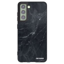 Fekete szilikon tok az alábbi mobiltelefonokra Samsung Galaxy S21 FE 5G - Black marble