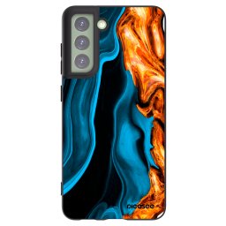 Fekete szilikon tok az alábbi mobiltelefonokra Samsung Galaxy S21 FE 5G - Gold blue
