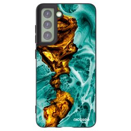 Fekete szilikon tok az alábbi mobiltelefonokra Samsung Galaxy S21 FE 5G - Goldsky