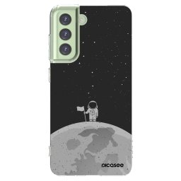 Átlátszó szilikon tok az alábbi mobiltelefonokra Samsung Galaxy S21 FE 5G - Astronaut