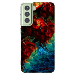 Átlátszó szilikon tok az alábbi mobiltelefonokra Samsung Galaxy S21 FE 5G - Universe