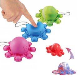 Antistress játék Pop IT kétoldalas színkeverékes polip