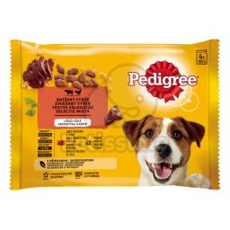 Pedigree alutasakos eledel marhával és baromfival 4 x 100 g