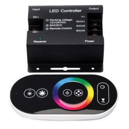 RGB LED szalag vezérlő érintős touch rádiós vezérlés