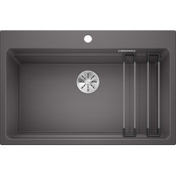 Blanco ETAGON 8-PD Palaszürke színű tart.Gránit mosogatótál (525188)