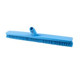 Igeax élelmiszeripari padlósúrolókefe rövid sörte 60cm széles, 0,75mm kemény sörtével, kék