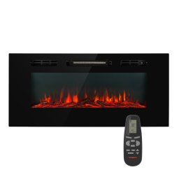 Klarstein Galeras, elektromos fali és beépített kandalló, 1800 W, LED, 3 szín, időzítő (GDW24-Galeras102B)