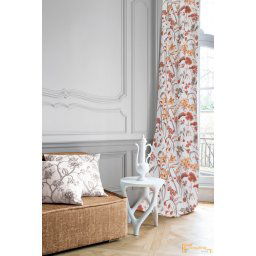 (3 szín) Fauna virág mintás dekor R-280 cm(209)-Rozsda-ecrü