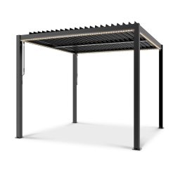 Blumfeldt Pantheon Climax Ambient, 3 × 3 m, 4 sarokoszlop, bioklimatikus tetővel (PG1-PanCliAm3x3-BL)