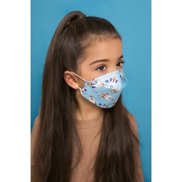 DOC NFW FFP2 CE 0598 ergonomikus rakétás gyerekmaszk - Szelep nélküli - 10 db - Rakéta