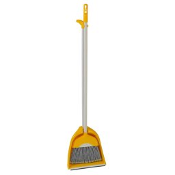 Seprű+szemétlapát sárga 110cm