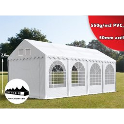 4x8m 2,6m oldalmagasságú Professional rendezvénysátor 550g/m2 PVC ()