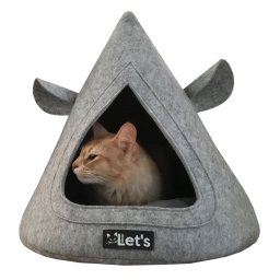 Let's Aludjunk Pet Cave TeePee Grey macskaágy