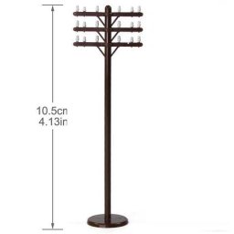 12 Db Fa Jellegű Telegraph Oszlop 10,5cm-es B-type (4128)