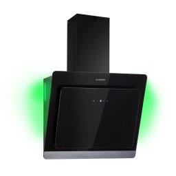 Klarstein Aurora Eco 60, páraelszívó, 60 cm, falra szerelhető, 585 m³/h, A+, érintéses vezérlés, fekete (CGCH3-Aurora60-BL)