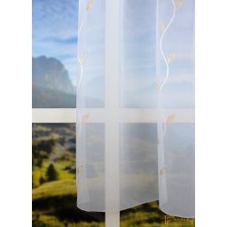 (2 szín 2 méret) 51120 Levél mintás nyírt voile R-300 cm (210)