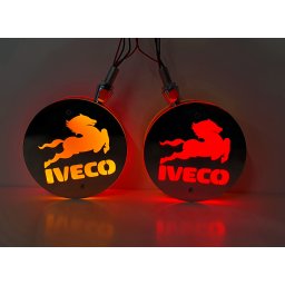 IVECO Amerikai helyzetjelző LOLLIPOP piros-sárga PÁRBAN