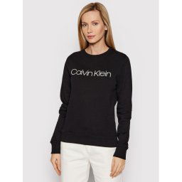 Calvin Klein Pulóver Core Logo Ls K20K202157 Fekete Regular Fit