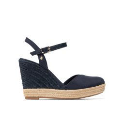 Tommy Hilfiger Espadrilles Basic Closed Toe High Wedge FW0FW04786 Sötétkék