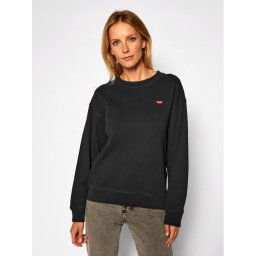 Levi's® Pulóver Standard Crewneck 24688-0006 Fekete Relaxed Fit