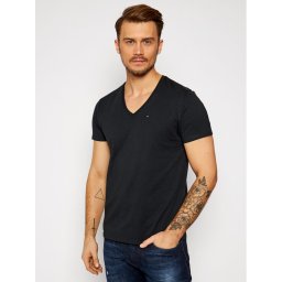 Tommy Jeans Póló DM0DM04410 Fekete Regular Fit