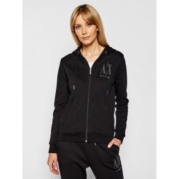 Armani Exchange Pulóver 8NYM21 YJ68Z 1200 Fekete Regular Fit