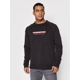Tommy Hilfiger Pulóver Track UM0UM02363 Fekete Regular Fit