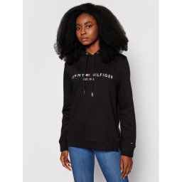 Tommy Hilfiger Pulóver Heritage WW0WW31998 Fekete Regular Fit