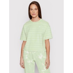 Vans Póló Time Off Stripe VN0A5LK8 Zöld Relaxed Fit