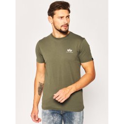 Alpha Industries Póló Basic 188505 Zöld Regular Fit