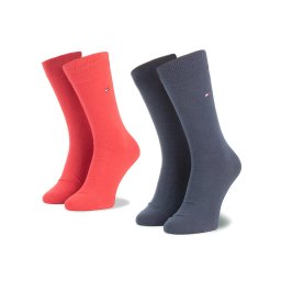 Tommy Hilfiger 2 pár hosszú szárú férfi zokni 371111 Sötétkék